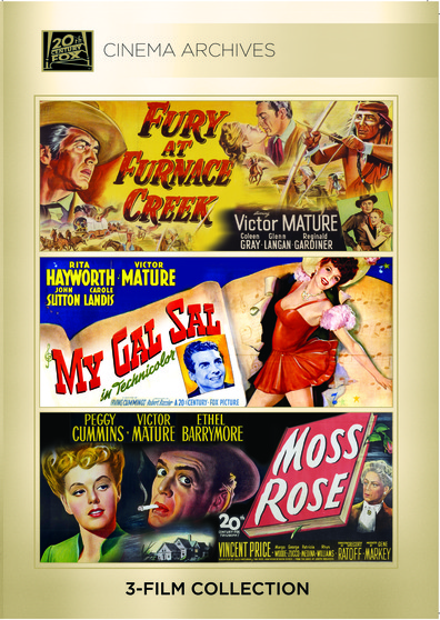 (Victor Mature Set) Fury at Furnace Creek 1948; My Gal Sal 1942; Moss Rose 1947